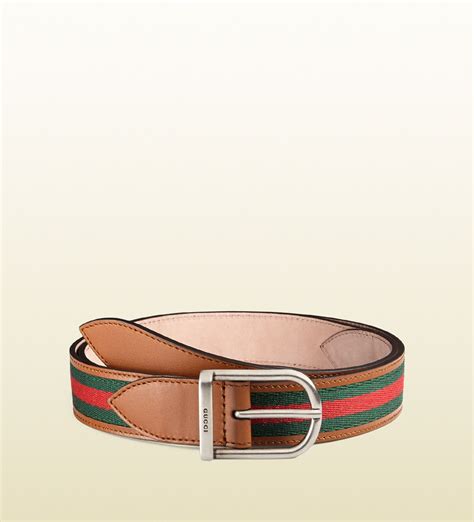 gucci nylon web leather belt with round buckle|extra wide leather belts.